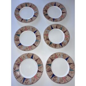 🍽️Christopher Stuart Optima Villa D'Este Salad Plates 8.5" Set Of 6